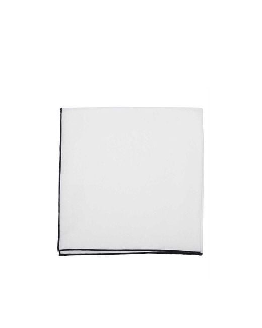 Tom Ford White Satin Pocket Square for men
