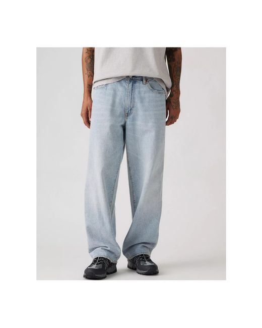 Levi's Blue Belt-Loop Jeans for men