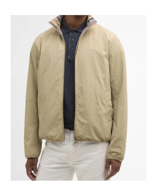 Barbour Green Reversible Korbel Showerproof Jacket for men