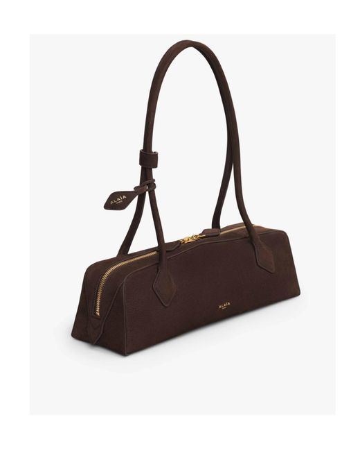 Alaïa Brown Alaïa Le Teckel Medium Shoulder Bag