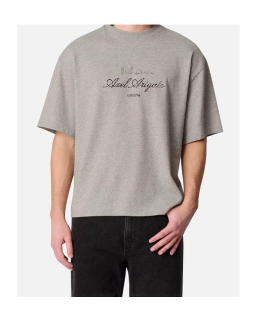 Axel Arigato Gray Ldn Sky Oversized T-Shirt for men