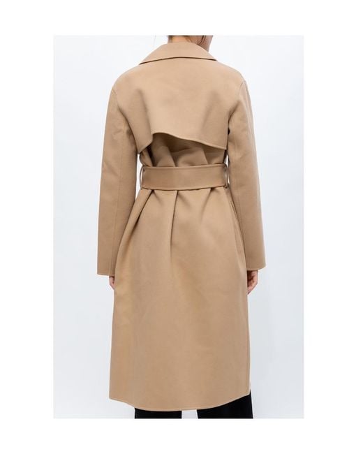 Theory Natural Long-Sleeved Belted Coat