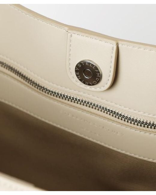 Stella McCartney Natural Logo Contrast-Piping Tote Bag