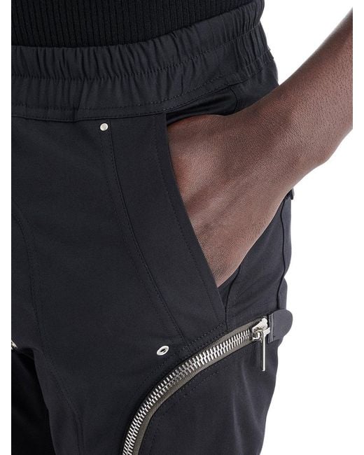 Rick Owens Black Pants Cotton, Elastane for men