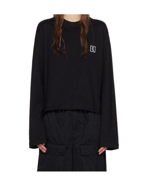 Wooyoungmi Black Long-Sleeved T-Shirt