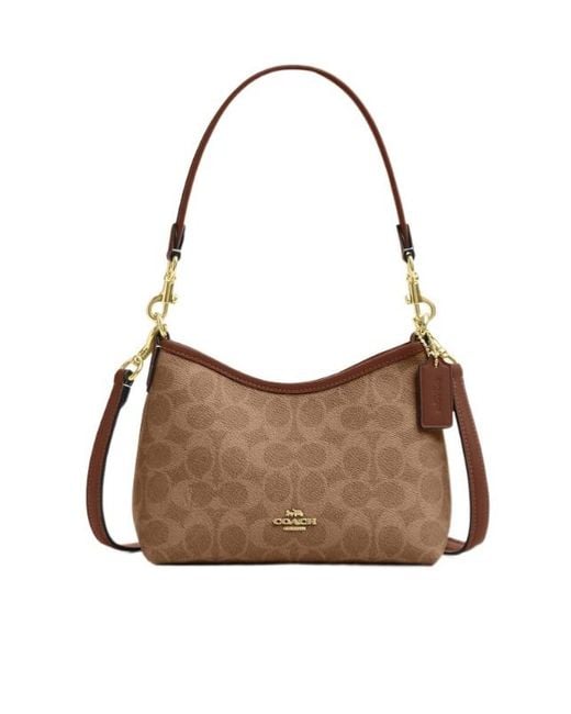 COACH Brown Laurel Small Shoulder Bag
