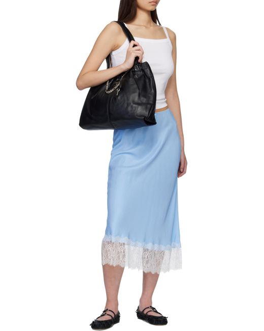 Marc Jacobs Black The Cristina Logo Detailed Tote Bag