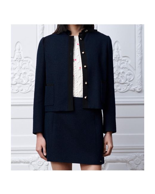 Dior Blue Cropped Jacket