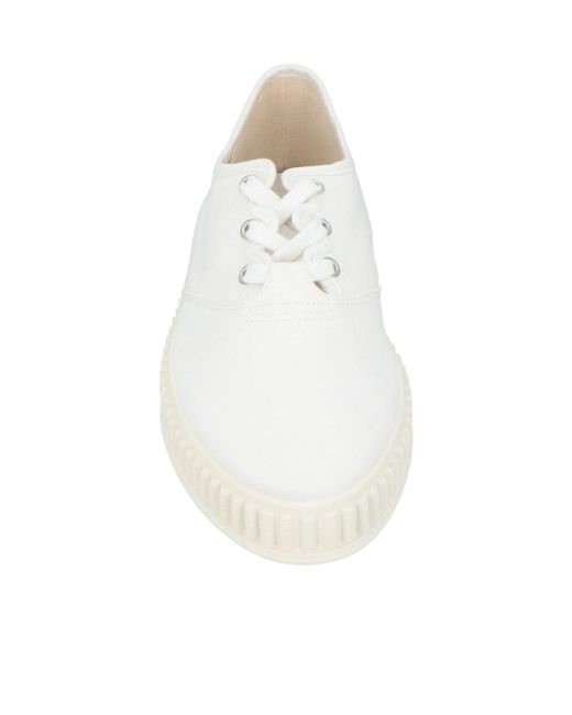 Maison Margiela White Solid Color Canvas Shoes