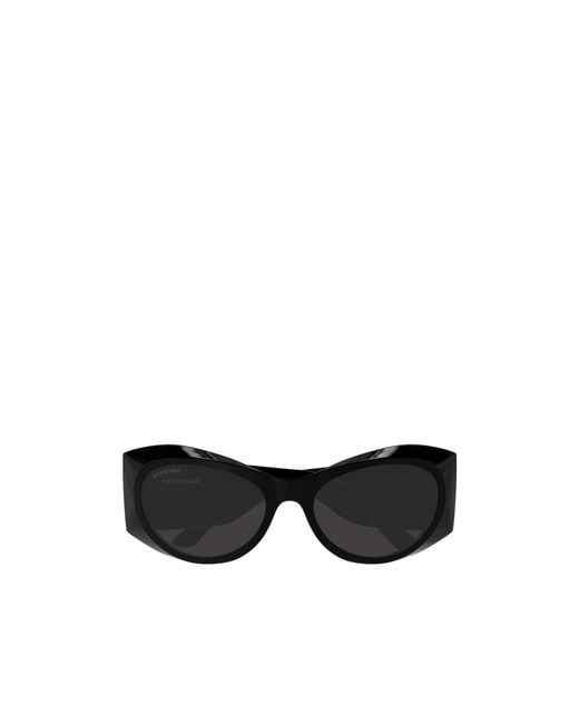 Balenciaga White Eyewear Rectangle-Frame Sunglasses