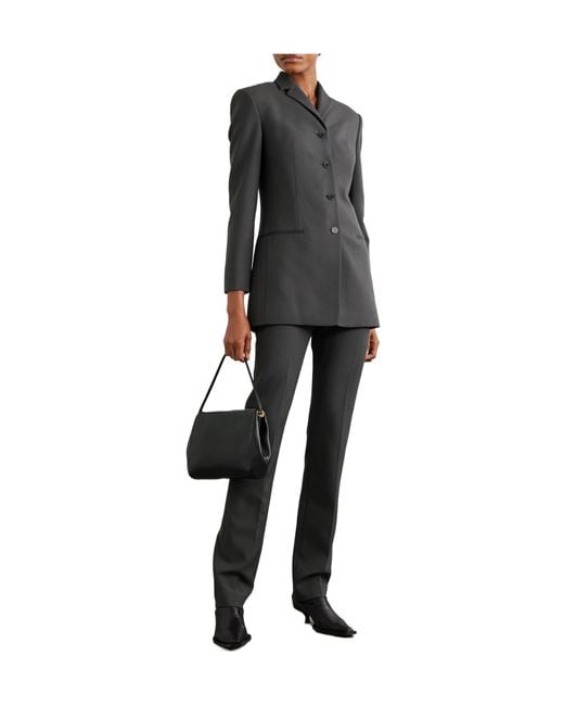 Calvin Klein Gray Tailored Wool Pants