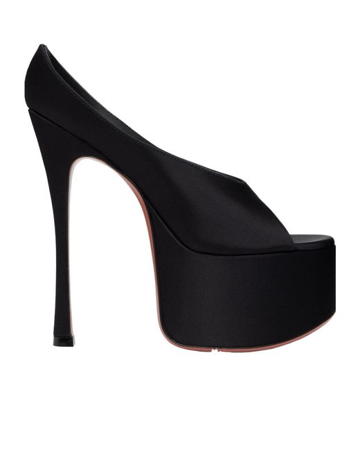 AMINA MUADDI Black Anok Plateau High-Heeled Sandals