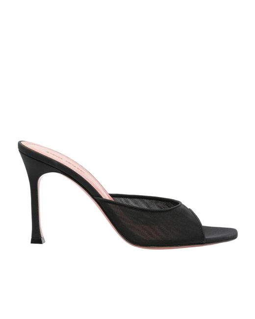 AMINA MUADDI Black Alexa Heeled Mules
