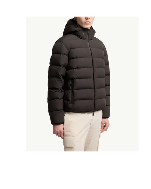 Moncler Black Arajoki Longue Saison Short Down Jacket for men