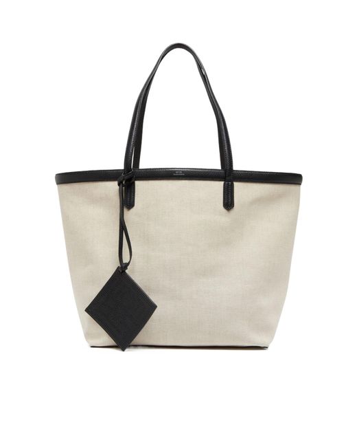 Totême  White Double Handle Shoulder Bag