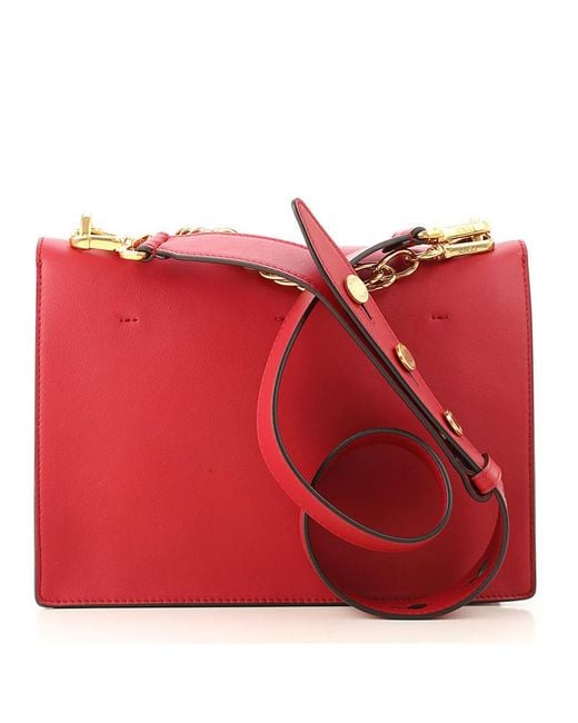 Fendi Red Kan U Shoulder Bag