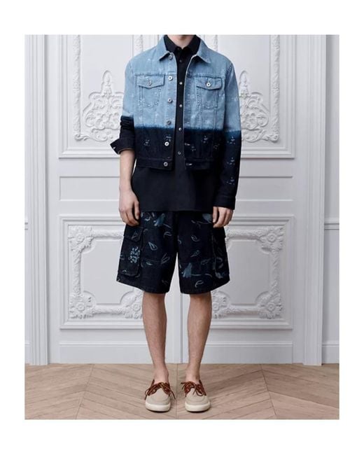 Dior Blue Iviera Trucker Jacket for men