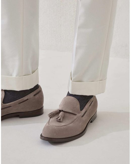 Brunello Cucinelli Brown Tassel Loafers for men