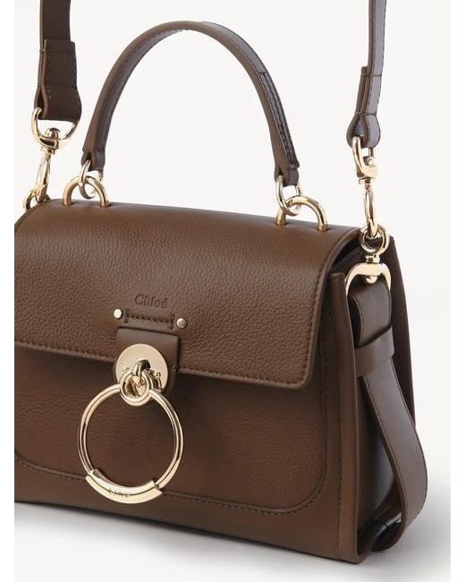 Chloé Brown Tess Mini Shoulder Bag