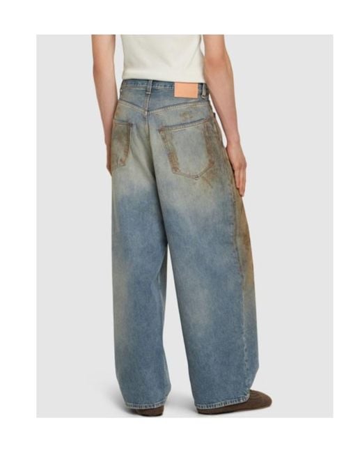 Acne Blue Belt-Loop Jeans for men