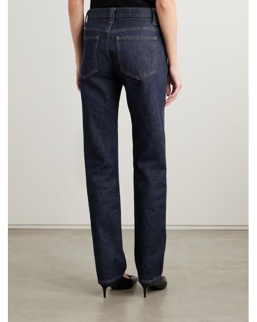 Khaite Blue Farley Straight-Leg Jeans
