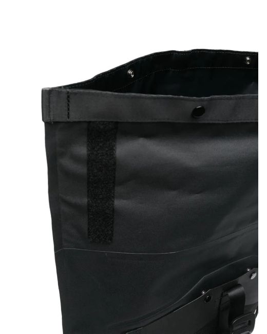 C P Company Black Roll-Top Backpack for men