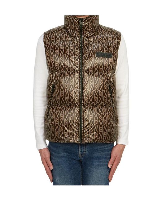 Mackage Brown Zipper Down Vest for men