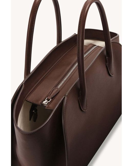 The Row Brown Marlo 12 Leather Bag