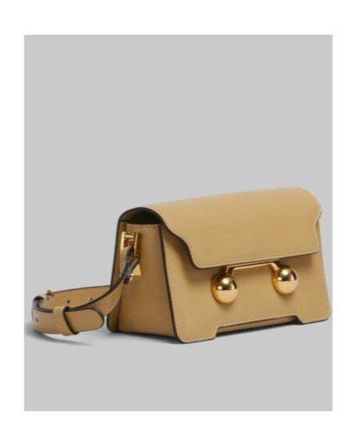 Marni Natural Trunkaroo Foldover-Top Mini Shoulder Bag