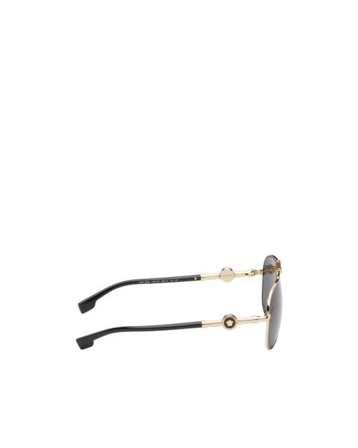 Versace Metallic Adjustable Nose Rest Sunglasses for men