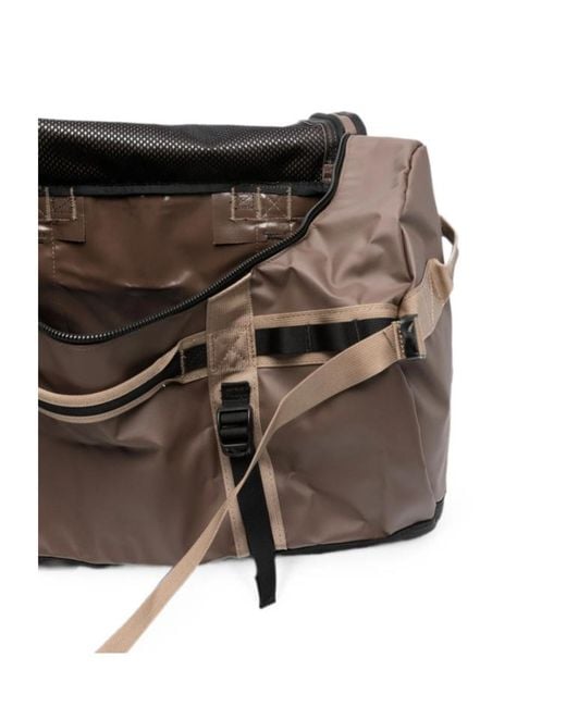 The North Face Black Base Camp Logo-Print Duffle Bag for men