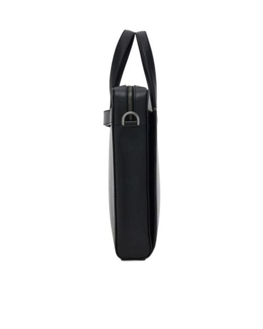 Ferragamo Black Ferragamo Gancini Top Handle Briefcase for men