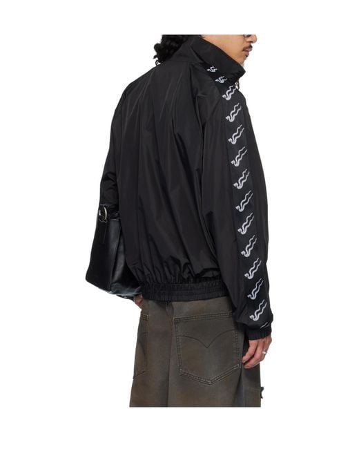 Lu'u Dan Black Windproof Long-Sleeved Ld Casual Jacket for men