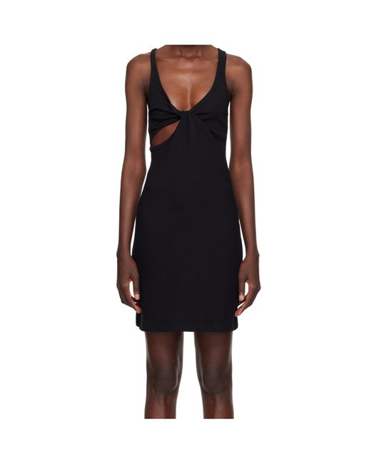 Courreges Black Courrèges Twist 90's Cut-Out Detailed Mini Dress