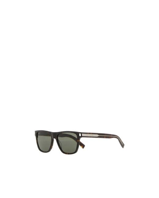 Saint Laurent Metallic Eyewear Square Frame Sunglasses for men
