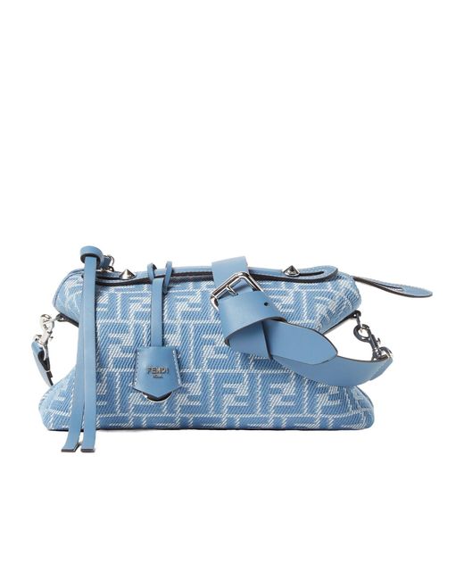 Fendi By The Way Soft Medium Shoulder Bag in Blue | Lyst