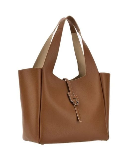 Hogan Brown Trend Shopping Bag