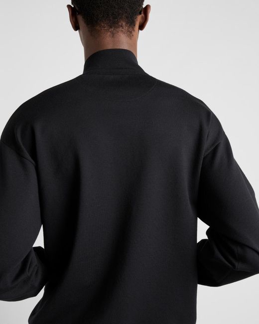 Prada Black Superfine Wool Cardigan for men