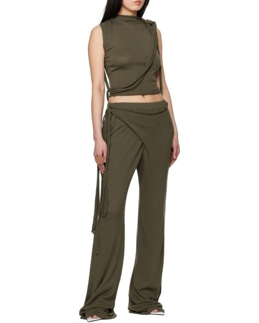 OTTOLINGER Gray Deconstructive Design Pants