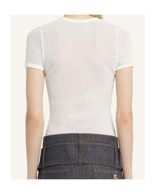 Courreges White Mesh T-Shirt