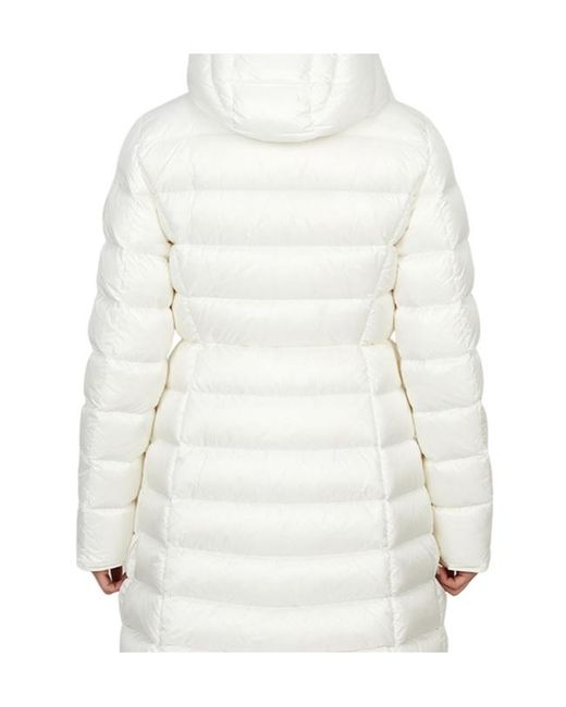 Moncler White Long-Sleeved Down Jacket