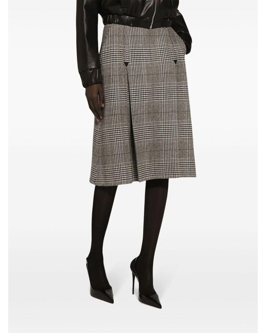 Dolce & Gabbana Gray Dolce &Amp Gabbana Longuette Skirt