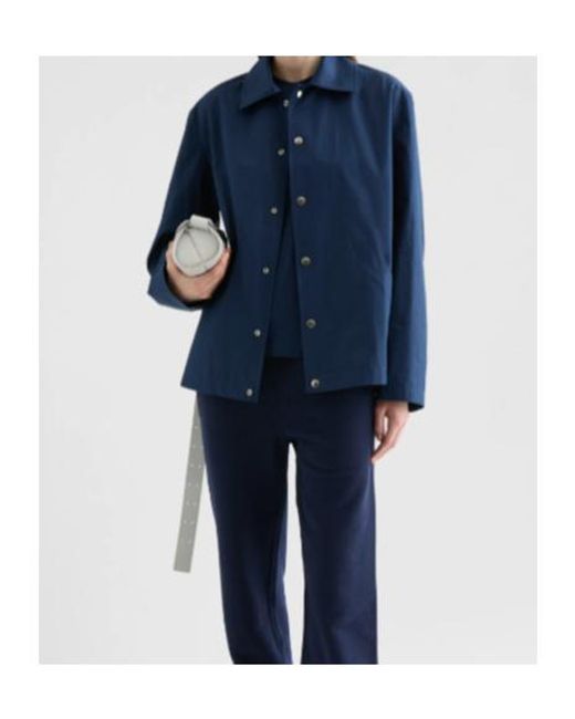 Jil Sander Blue Button-Up Jacket