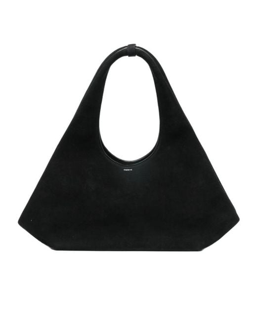 Coperni Black Suede Tote Bag