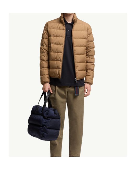 Moncler Black Lapel Short Sleeve Polo Shirt for men
