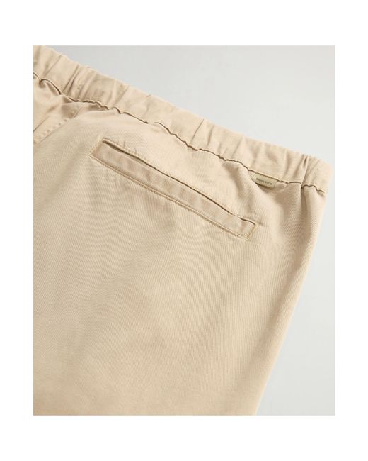 Woolrich Natural Belted Cargo Trousers for men