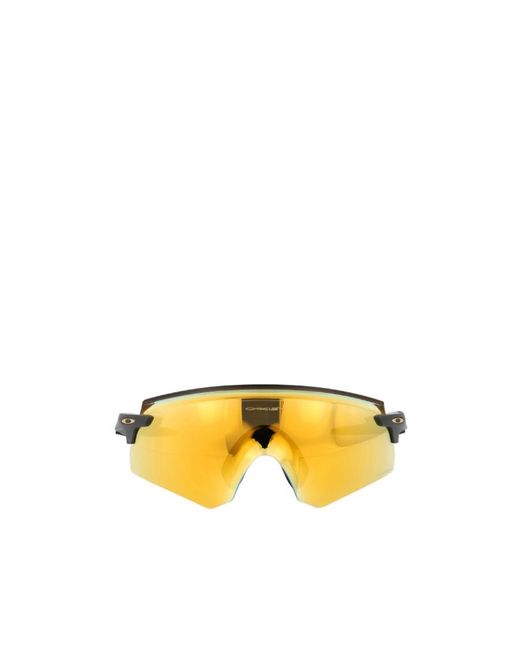 Oakley Yellow Encoder Shield Frame Sunglasses for men