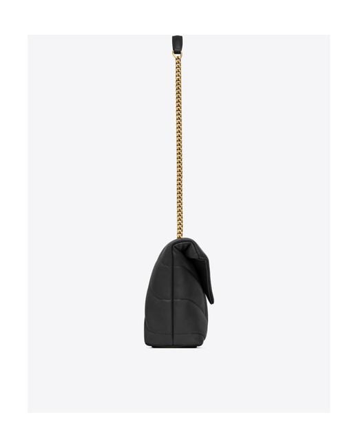 Saint Laurent Black Puffer Toy Quilted Shoulder Bag