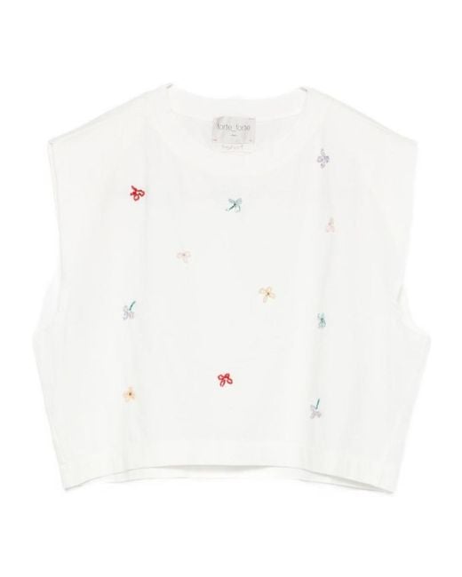 Forte_forte White Sleeveless Top