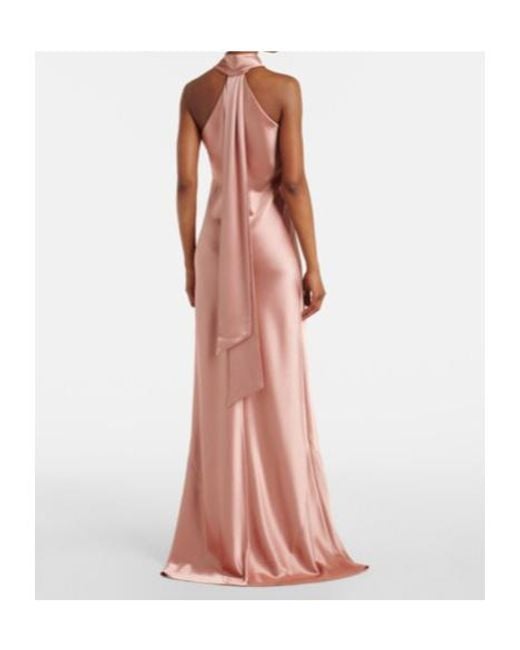 Galvan Multicolor Pandora Satin Gown